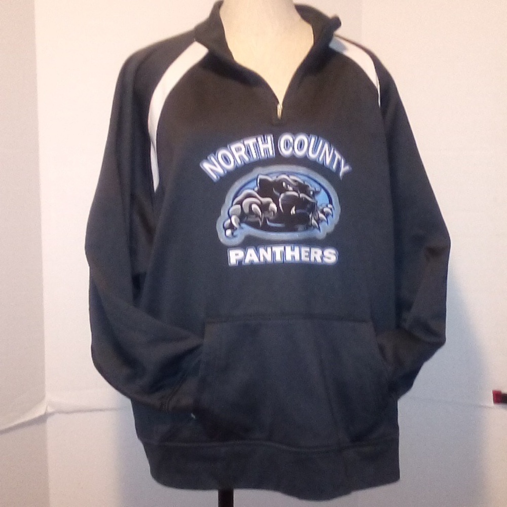 PENNANT 1/4 ZIP PULLOVER NORTH COUNTY PANTHERS SIZE XL